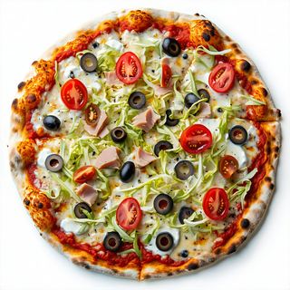 Pizza focaccia primavera