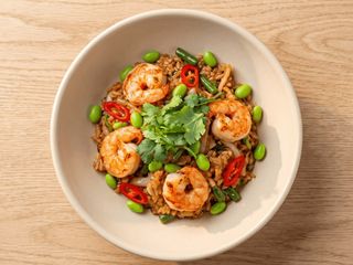 Fried rice with shrimps 