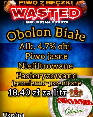 Obołoń białe alk.4.7% 1l
