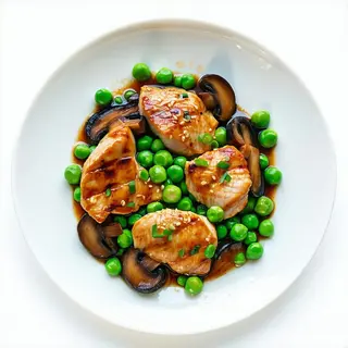 Pollo con funghi cinesi neri