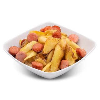 Patate con wurstel