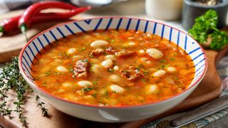Ciorbă de fasole cu afumătură