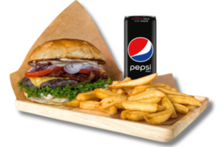 Burger Cheese & Bacon w zestawie