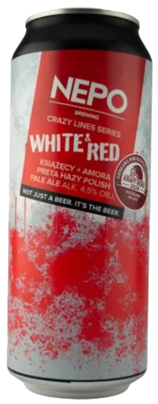 Crazy Lines Series: White & Red Nepo Lata 50 cl.
