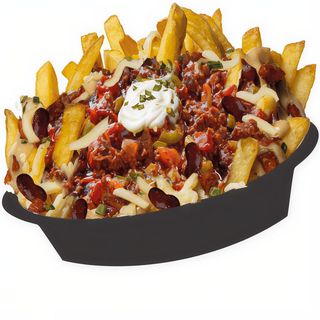 Patatas Fritas Y Chili Con Carne