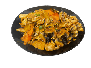 Задушен бамбук и гъби (390г)