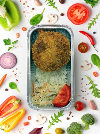 Котлета "Восточная" с гарниром