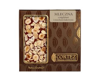 CZEKOLADA MLECZNA Z PRAŻONYMI ORZECHAMI I MIGDAŁAMI 85G