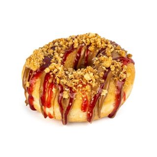 Donut strawberry caramel