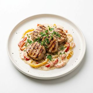 Пълнена бяла вешалица с картофено пюре 400г