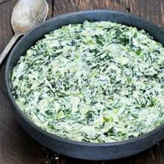 Creamed spinach