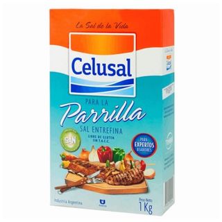 Sal Parrilla Celusal Cartón - 1 Kg