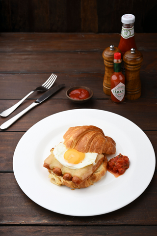 Egg and Sausage Breakfast Sandwich