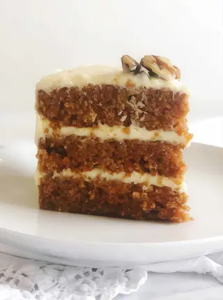 Tarta De Zanahoria En Trozo