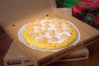 Tortilla De Gambas Y Alioli