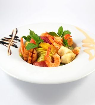 Salade Aux Fruits Frais Et Crevettes