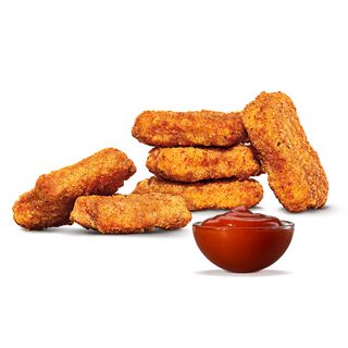 Пилешки Хапки - 6 бр. + 1 сос (105г)