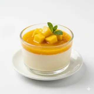 Panna Cotta Con Mango