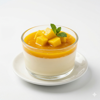 Panna Cotta Con Mango