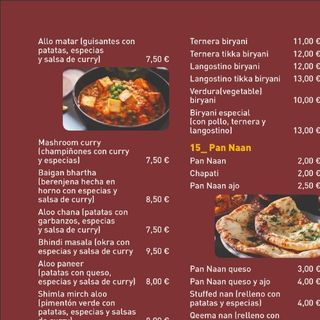 Menú Para 2 Personas