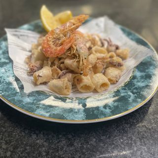 Frittura calamari e gamberi
