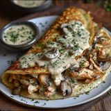 Crêpe Poulet Champi
