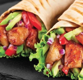 Grill chicken wrap