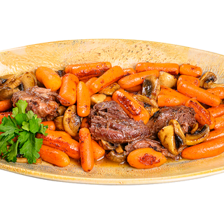 КРЕХКО ТЕЛЕШКО С БЕЙБИ МОРКОВИ И ГЪБИ  ( 300 г)