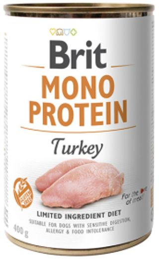 Brit Mono Protein Turkey Karma Z Indykiem Dla Psa 400g