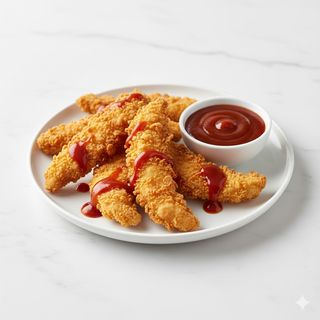 Pollo Crujiente Con Salsa Barbacoa