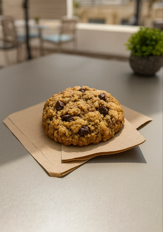 Oat and Chocolate Chip Cookie