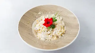 Taljatele sa pršutom i parmezanom