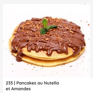 Pancakes au Nutella et Amandes 