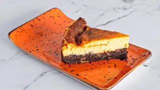 Tarta De Queso Con Base De Brownie (Porción)