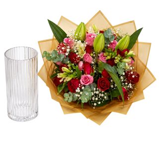 Golden Radiance Lily + Free Vase
