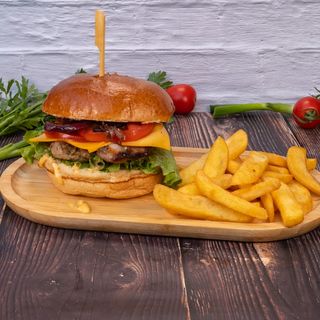 New Бургер Свински гърди с билкова марината 