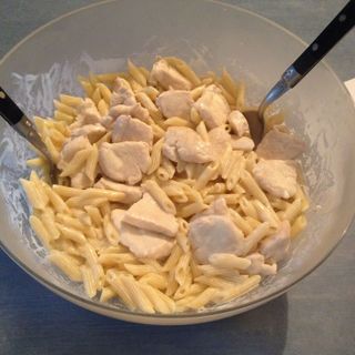 Pâtes Dinde Sauce Blanche