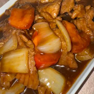 Beef in Cantonese sauce 