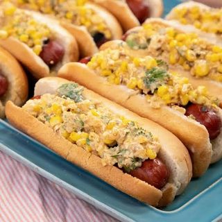 Hot Dog Cheesy Corn Toppings
