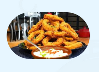 Inele de calamar pane