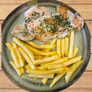 Pollo plancha con patatas