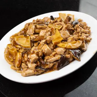 87. Pollo Con Bambú Y Setas Chinas
