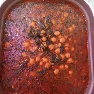 Garbanzos con acelgas 