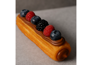 CHURRO NUTELA CON FRUTOS DEL BOSQUE