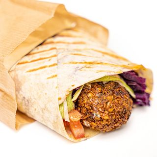 Dürüm com Falafel