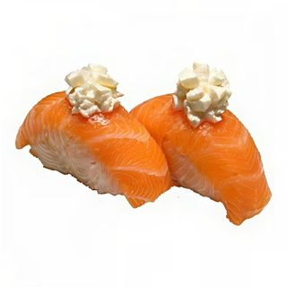 Nigiri Salmón Flameado Con Queso 4uds.