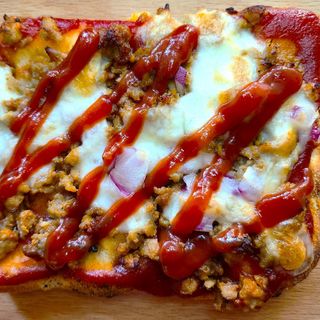  Pizza Barbacoa - Porción - (14 x 12 Cm.)