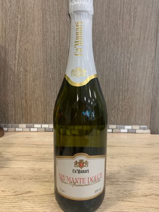 Spumante dolce ca minati 75cl 10%