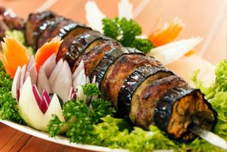 Шашлык из баклажан