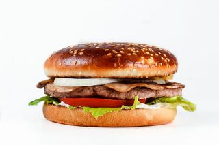 Грибной чикен чизбургер